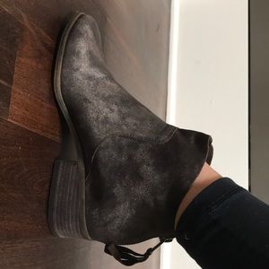dark brown ankle boots